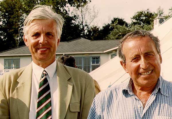 Photo of Dave Allen with Mike Barnard (Hampshire CCC & Portsmouth FC) 